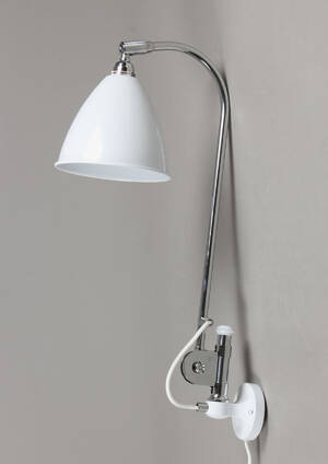 Bestlite BL 6  væglampe i  chrom - white 