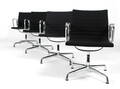 Charles Eames. Fire armstole, model EA-108, sort hopsak 4 Denne vare er sat til omsalg under nyt varenummer 4353051