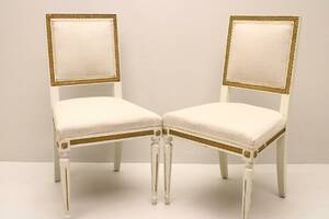 Stolar, 2 st, Gustaviansk stil