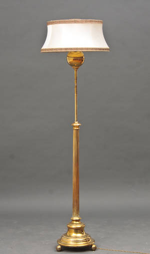 Standerlampe af messing ca. 1900