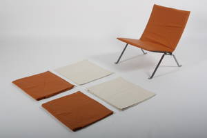 2 sæt overtræk til Poul Kjærholms hvilestol, model PK-22 2