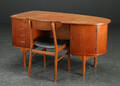 Skrivebord og stol af teak, 1950erne, dansk møbelproducent 2