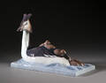 Bing  Grøndahl. Figur af porcelæn, Toppet Lappedykker 