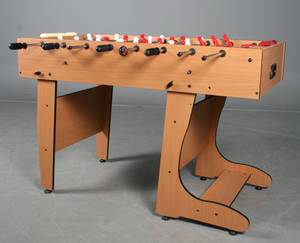 Sammenklappeligt fodbold-spillebord, stel i lamineretfineret træ