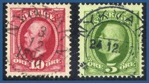 NYQVARN B N14 och NYKVARN N58q kt kuriosa, sent stämplat