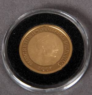 Danmark. H. C. Andersen Eventyrserien, 10 kroner guldmønt Danmark.