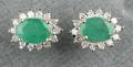 Par smaragd- og diamantørestikker 2
