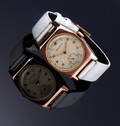 Helvetia Watch Co. Vintage dameur i 9 kt. rødguld med separat sekundviser, ca. 1940erne