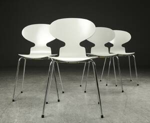 Arne Jacobsen. 4 stole Myren model 3101 4