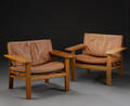 Et par lænestole af eg, 1970´erne, dansk møbeldesign 2