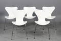 Arne Jacobsen, fem stole, model 3107, Syveren 5