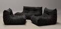 Michel Ducaroy. Lounge sofasæt, model Togo, sort stof 3 