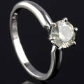 Solitaire ring ca. 0.94 ct.