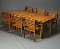 Spisebord med seks stole