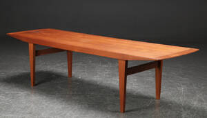 Rektangulært sofabord, teak, 1950erne