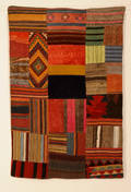 Persisk Patchwork kelim, 186x124 cm.