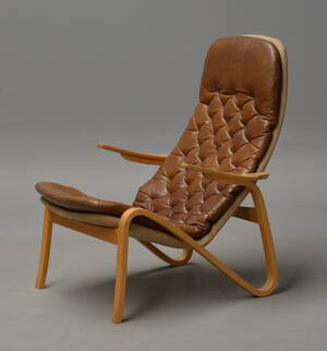 Dux. Hvilestol lænestol, bøgetræ samt ekstra hynde 2