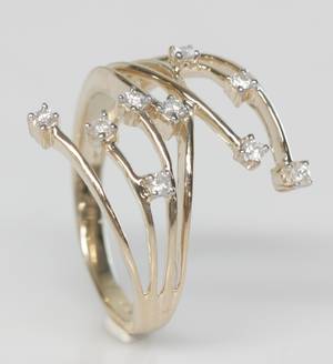 Diamantring. Ca. 0.30 ct