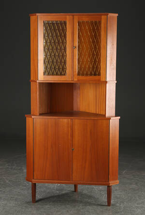 Hjørneskab, teak, 1950erne