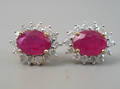 Par rubin- og brillant ørestikkere 2