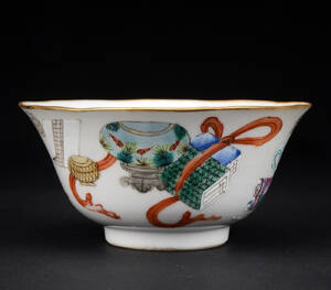 Kinesisk skål af porcelæn, Tongzhi