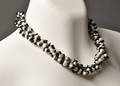 Collier med mix af onyx og ferskvands kulturperler