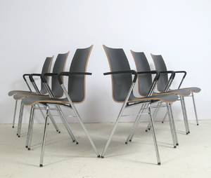 Stapelstühle mit Armlehnen der Firma Brunner6