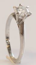 Solitairering, ca. 0.40 ct.