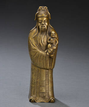 Kinesisk figur af bronze, 1900-tallet