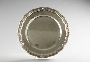 Serveringsfat i silver