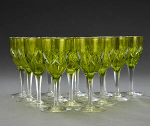 Grønne portvin krystal glas 14