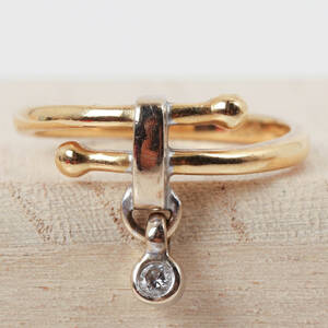 DIAMANTRING, Guld 18k, 3.3g