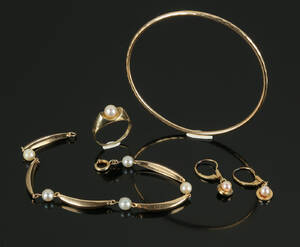 Samling guldsmykker af 14 kt.