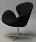 Arne Jacobsen. Svanen med sort Tonus uld, model 3320 fra år 2016 Denne vare er sat til omsalg under nyt varenummer 4524207