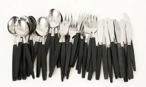 Bestickservisdelar 38st, rostfritt och plast