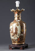 Bordlampe, kinesisk porcelæn