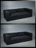 Hay, Mags, to  2½ - pers. modul sofa med sort uld 2