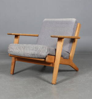 Hans J. Wegner, lænestol af eg, model GE-290  