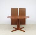 Dänischer Möbelarchitekt, Teak Esstisch mit zwei Einlegeplatten