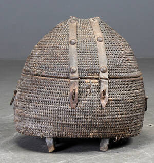 Orientalsk kurv med låg