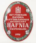 Emaljerad reklamskylt, Hafnia
