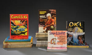 En samling tegneseriehæfter bestående af   53.