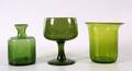 GLASFÖREMÅL, 3 delar, glas, Erik Höglund, Boda.