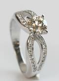 Brillantring, ca. 1.30 ct.