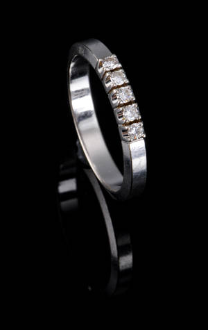 Alliancering - ca. 0.15 ct.