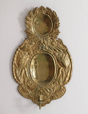 Väggplåtar mässing