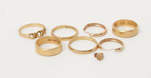 Smycken 8 delar, 18k