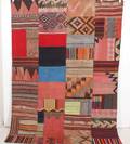 Orientmatta, flatvävd, Patchwork, 241x171 cm