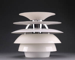Poul Henningsen for Louis Poulsen. Kuglelamel  Snowball pendel  Denne vare er sat til omsalg under nyt varenummer 4511720