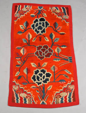 Antik tibetansk tæppe, 167x97 cm.